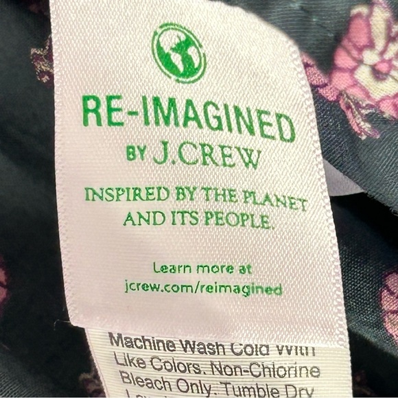 J CREW BEACHWEAR Organic Cotton A-line Floral Tiered Beach Dress Best Buds S - Picture 9 of 13